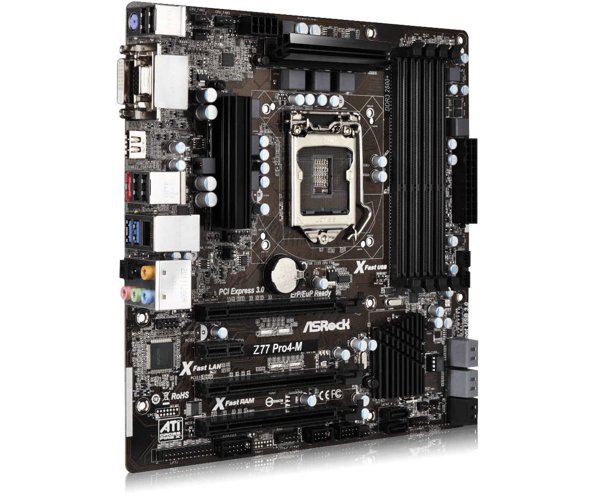 Asrock z77 pro4 m подключение